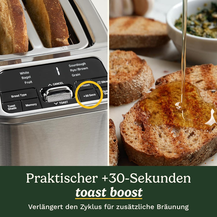 Cuisinart Smart Elite 2-Scheiben-Toaster | Extra-lange Schlitze für Artisan-Brote | Speichern Sie Ih