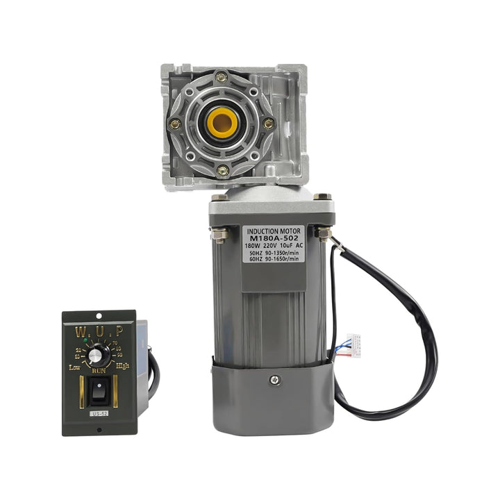 Getriebemotor 220V & 180W Schneckengetriebemotor mit Drehzahlregler - Schneckengetriebe Motor Einste