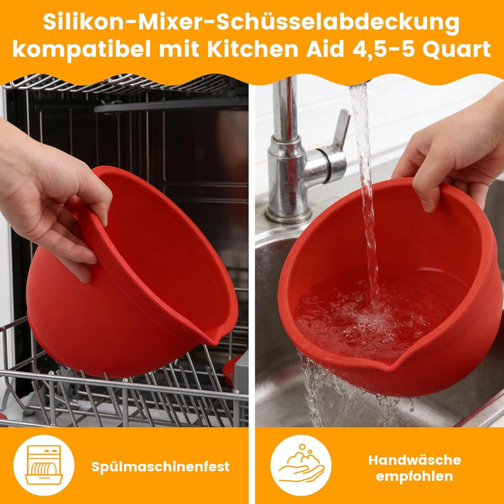 Silikon Einsatz kompatibel mit Kitchen Aid Küchenmaschine Mixer, 4,5–5 Quart Bowl Liner für Tilt-Hea
