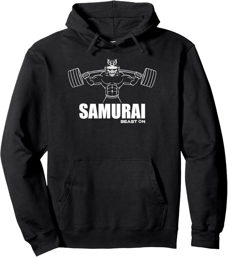 SAMURAI | Gym Beast ON | GYM Motivation Fitness Sprüche Pullover Hoodie