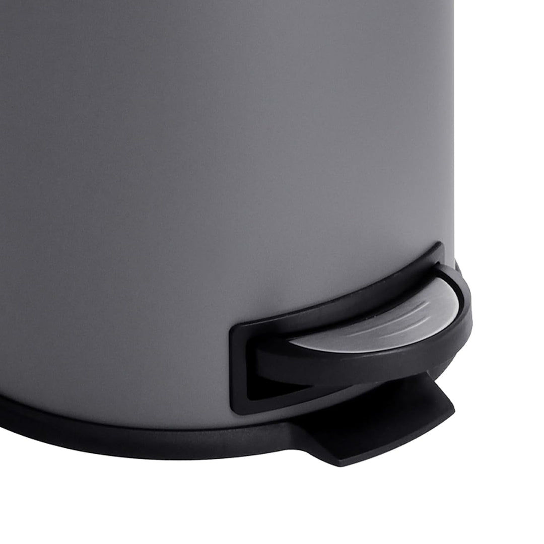 SVITA T20 Mülleimer Grau Treteimer Abfalleimer 20 Liter inkl. Inneneiner rund, Grau