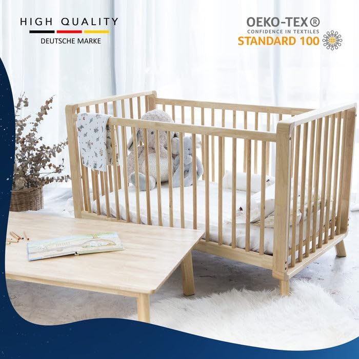 LILENO HOME Kinderbett Matratzenbezug 70x140 cm mit Reissverschluss - MATRATZE Nicht ENTHALTEN - was