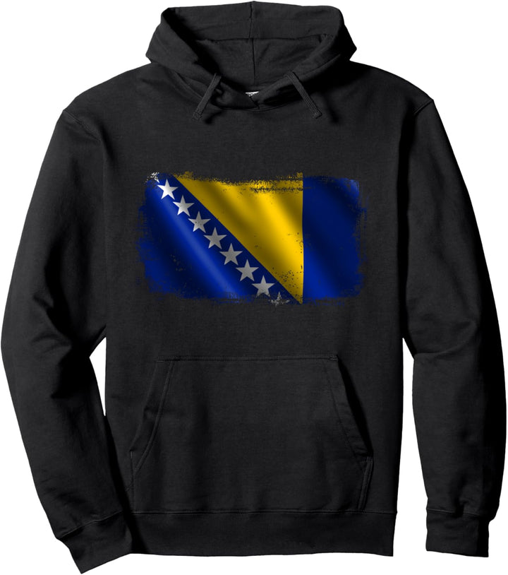 Nationalflagge von Bosnien und Herzegowina Pullover Hoodie