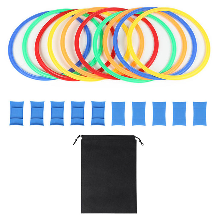 10 Stück Mehrfarbige Gymnastikreifen,Ringe Das Training Im Sport Mit Tasche,Koordinationsringe,Gymna