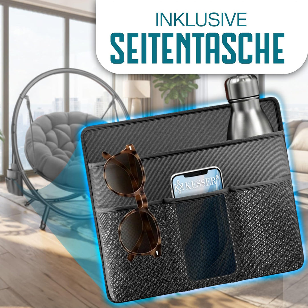 KESSER® Hängesessel mit Gestell Bali Hängeschaukel Hängestuhl bis 150kg für Indoor und Outdoor + Kis