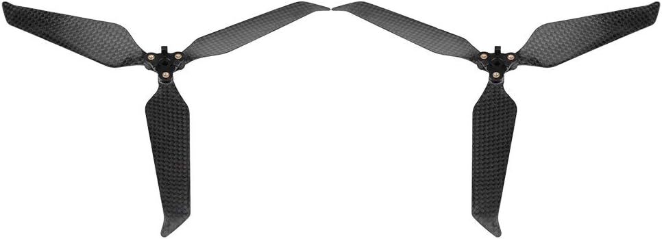 Dilwe 3-Blatt-Propeller, Kohlefaser-Schnellkupplungsrequisiten 8743 Foldble-Propeller mit Geräuschun