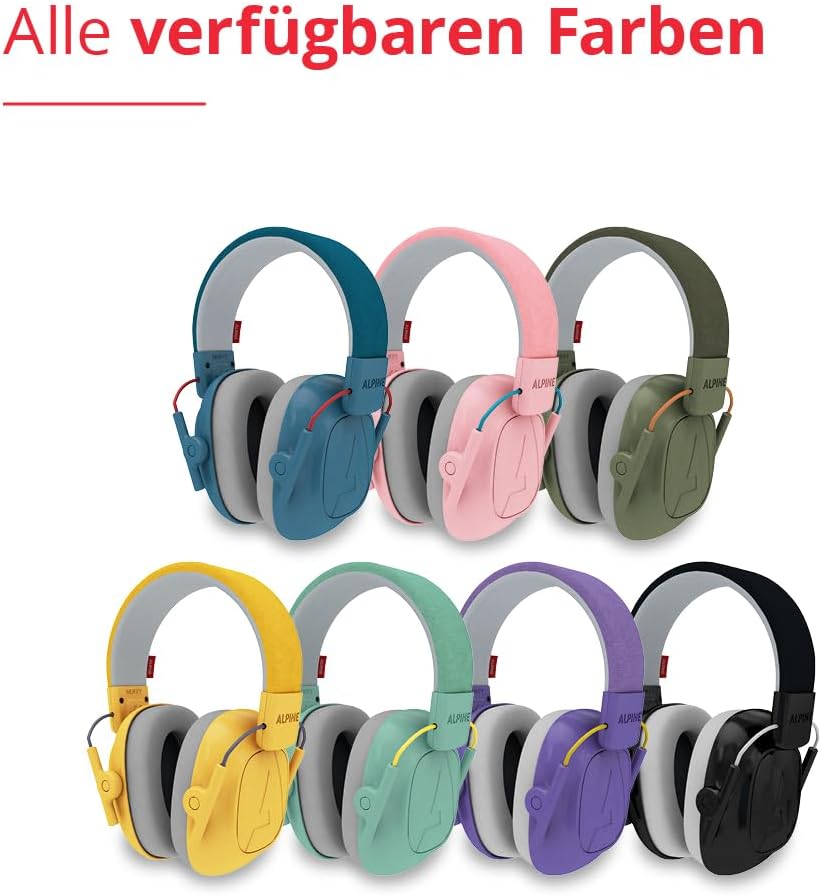 Alpine Muffy Lärmschutz Kopfhörer Kinder - Ohrenschützer für Kinder bis zu 16 Jahren – Geräuschdämme