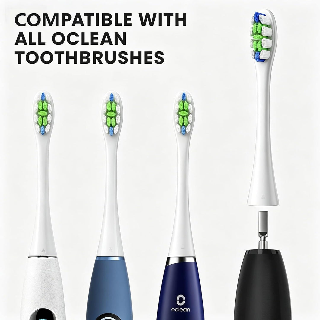 Oclean Bürstenköpfe, Clean Brush Head W06, 6PCS Elektrische Zahnbürstenköpfe, Kompatibel mit Allen Z