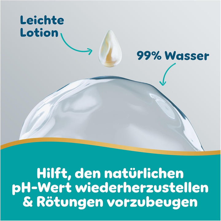 Pampers Aqua Soft Touch Baby-Feuchttücher, 12 Packungen mit 48 Feuchttüchern = 576 Baby-Feuchttücher