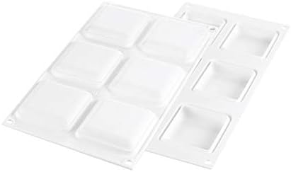 Euroshoppingonline Silikonform, Weiss, 80x80x20mm