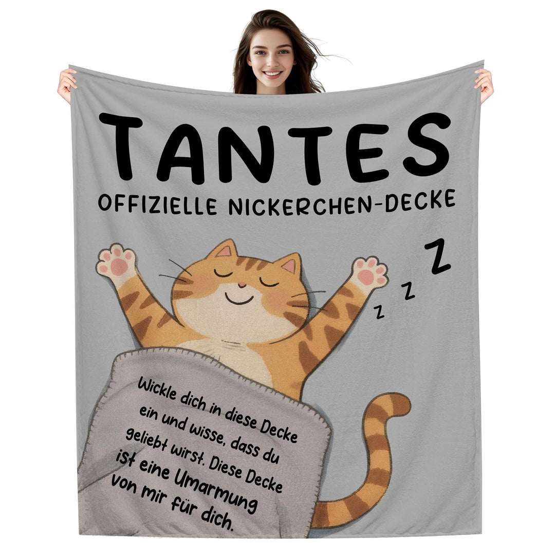 Amorea Tantes offizielle Nickerchen-Decke Lustige Decke für Tante von Nichte Neffe Geburtstag Mutter