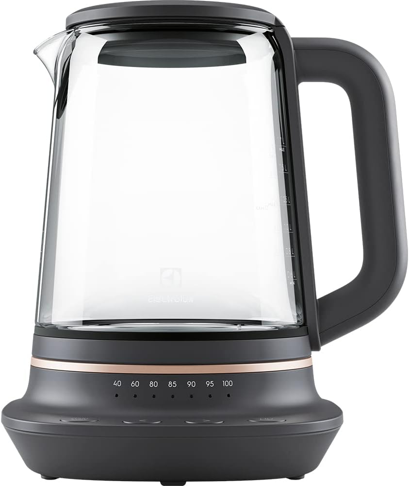Electrolux 910 003 588 E7GK1-8BP Wasserkocher, 1,7 l, Schwarz, Kupfer