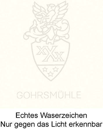 Gohrsmühle Briefpapier Set mit Wasserzeichen (50 Sets) DIN A4 mit gefütterte Briefumschläge, hochwer