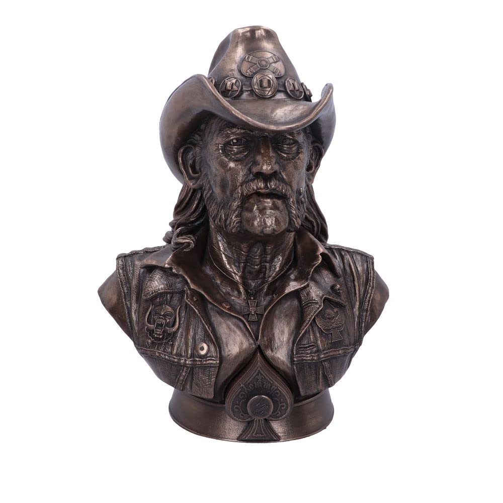 Nemesis Now Offizielles Lizenzprodukt Motorhead Lemmy Bust, Bronze, 35 cm