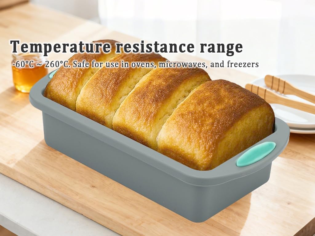 3 Stück Brotbackform Silikon, Silikon Kuchenform Geben Silikonpinsel, silikons Backform, silikonform