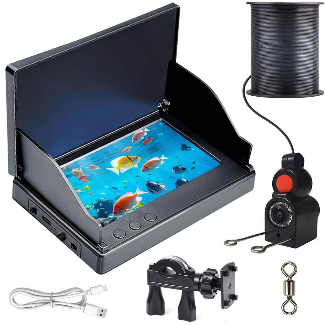 Fischfinder, Unterwasserkamera Angeln, Fish Finder Kamera IP68 Wasserdicht Unterwasser Kamera, 5000m