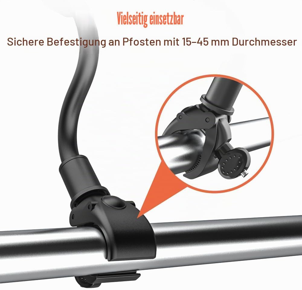 Laufband Tablet Halterung, woleyi Fitnessstudio Heimtrainer Tablet Halter Ständer mit Schwanenhals,