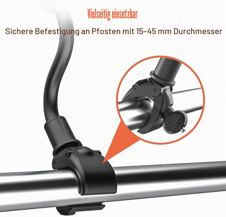 Laufband Tablet Halterung, woleyi Fitnessstudio Heimtrainer Tablet Halter Ständer mit Schwanenhals,