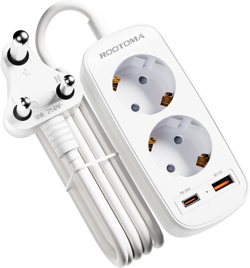Adapter für Südafrika mit PD20W USB Schnellladegerät, Reisestecker Namibia, Reiseadapter Südafrika,