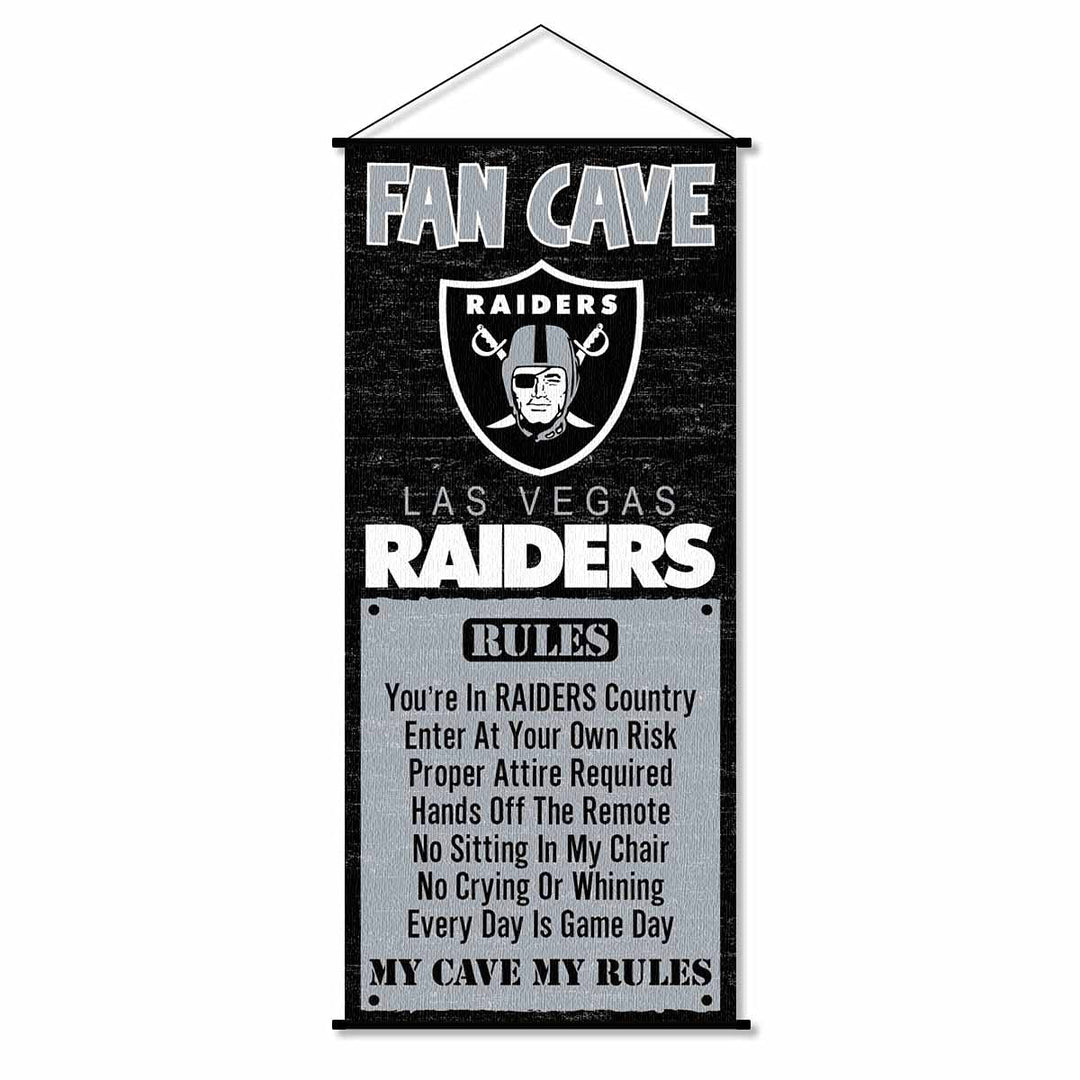 WinCraft Las Vegas Raiders Man Cave Fan Banner Wall Door Scroll