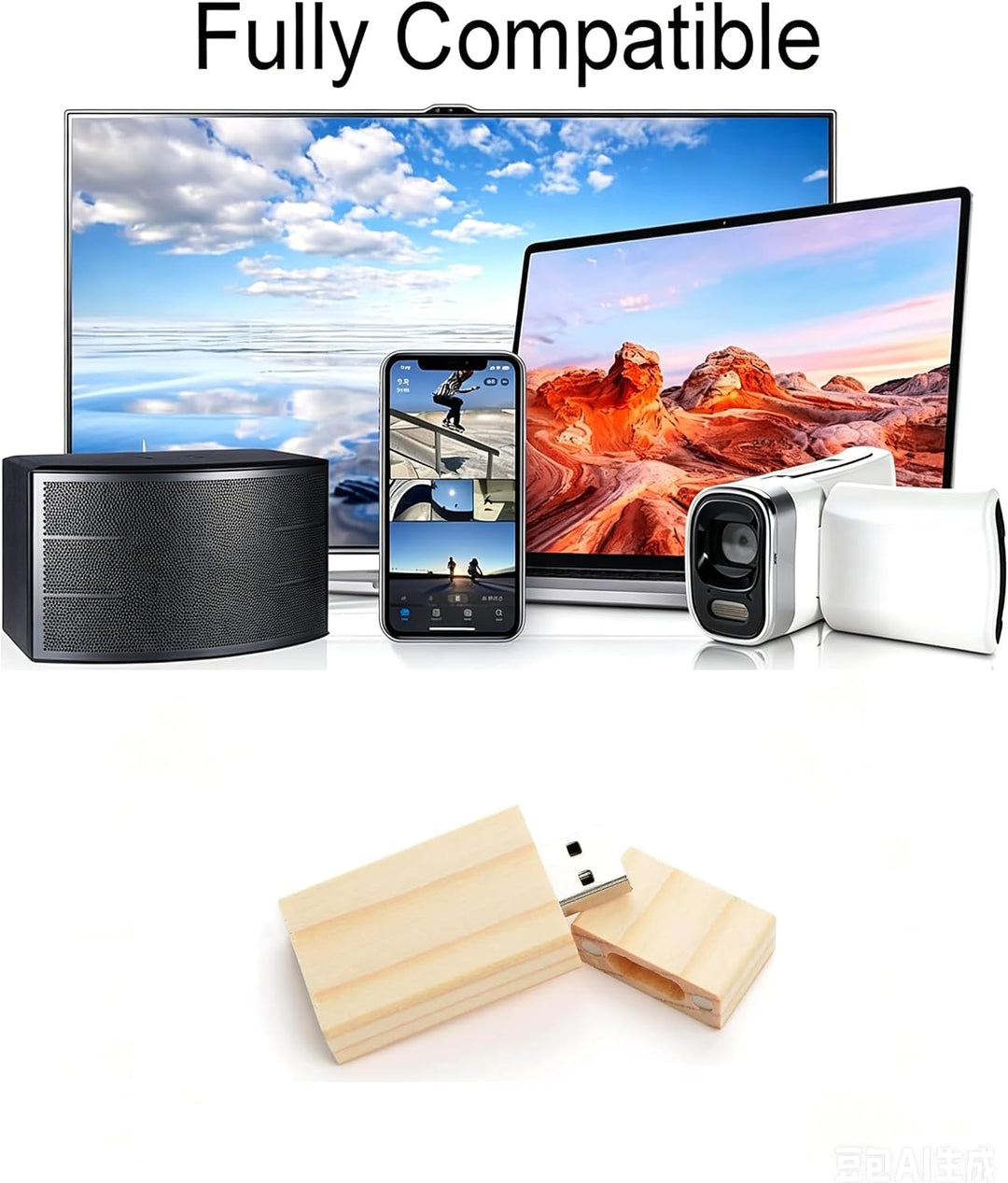 5-Pack 16GB USB Flash Drive Ahorn Holz 2.0 USB Flash Drive Memory Stick Datenspeicherung Pendrive Di