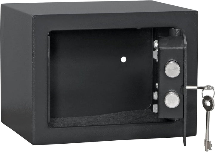 Rottner Möbeltresor Jupiter 1 Stahl Doppelbartschloss 2 Schlüssel anthrazit BxHxT 23x17x17 cm Filzei
