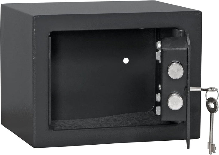 Rottner Möbeltresor Jupiter 1 Stahl Doppelbartschloss 2 Schlüssel anthrazit BxHxT 23x17x17 cm Filzei