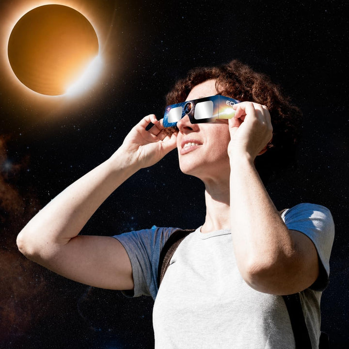 6/12/100 Sonnenfinsternis Brille,EN ISO 12312-2:2015(E) &amp; CE-zertifiziert,AAS Zertifizierung 2026,So