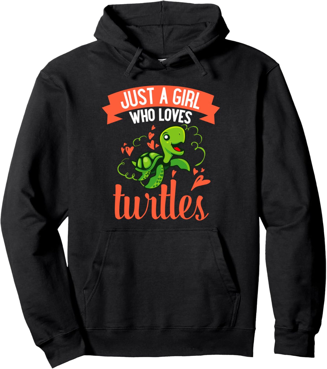 Just A Girl Who Loves Schildkröten Frauen Geschenk Pullover Hoodie