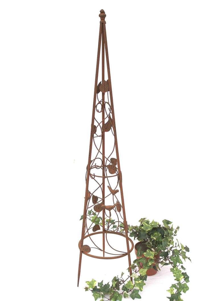 DanDiBo Rankhilfe Pyramide 082547 aus Metall 95 cm bis164 cm Kletterhilfe Rankgerüst Ranke (S - 95 c