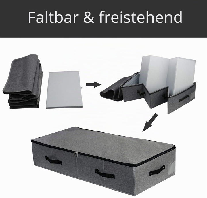 iwill CREATE PRO Extra Länge Unter Bett Aufbewahrung Organisation Behälter für Schuhe, Kleidung, Bet
