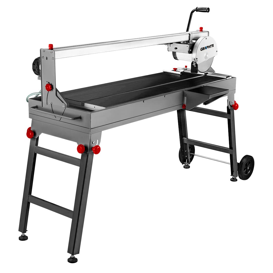 GRAPHITE Fliesenschneidemaschine 1200W, Geschwindigkeit 2950/min-1, Gehrungsbereich 0° ÷ 45°, max. S