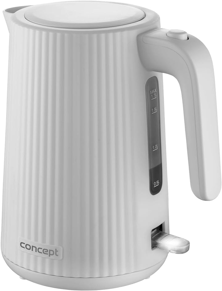 Concept RK2390 Wasserkocher 1,7 l, weiss 1.7 Liter Weiss, 1.7 Liter Weiß