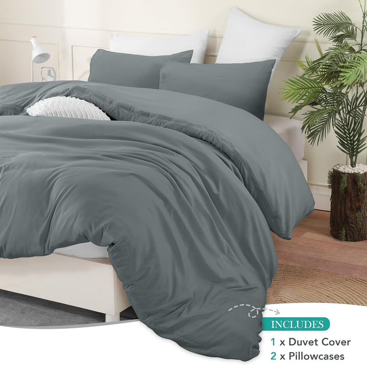 Utopia Bedding Leichtes Bettbezug-Set mit 50 x 65 cm Kissenbezügen, 200 x 220 cm, weiches Mikrofaser
