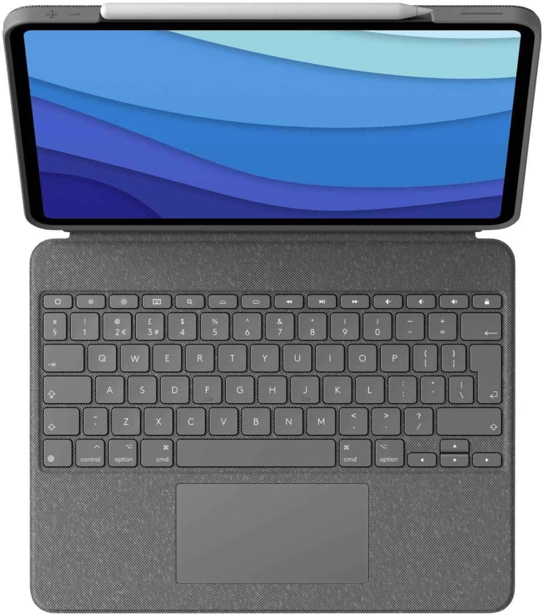 Logitech Combo Touch iPad Pro 12.9-inch (5th gen - 2021) Keyboard Case - Detachable Backlit Keyboard