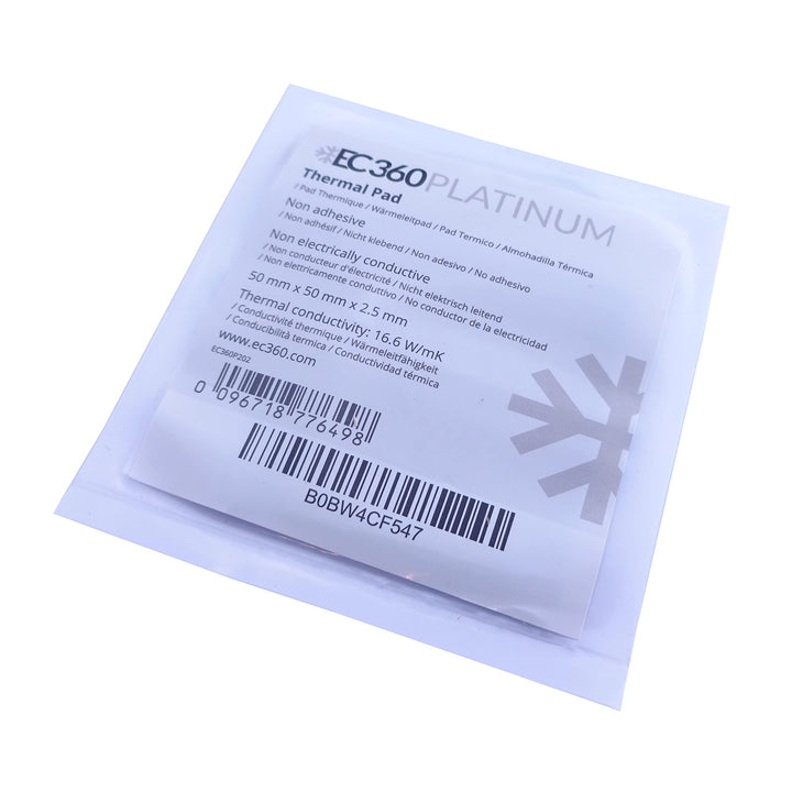 EC360® PLATINUM 16,6W/mK Wärmeleitpad (50 x 50 x 2,5 mm), 50 x 50 x 2,5 mm