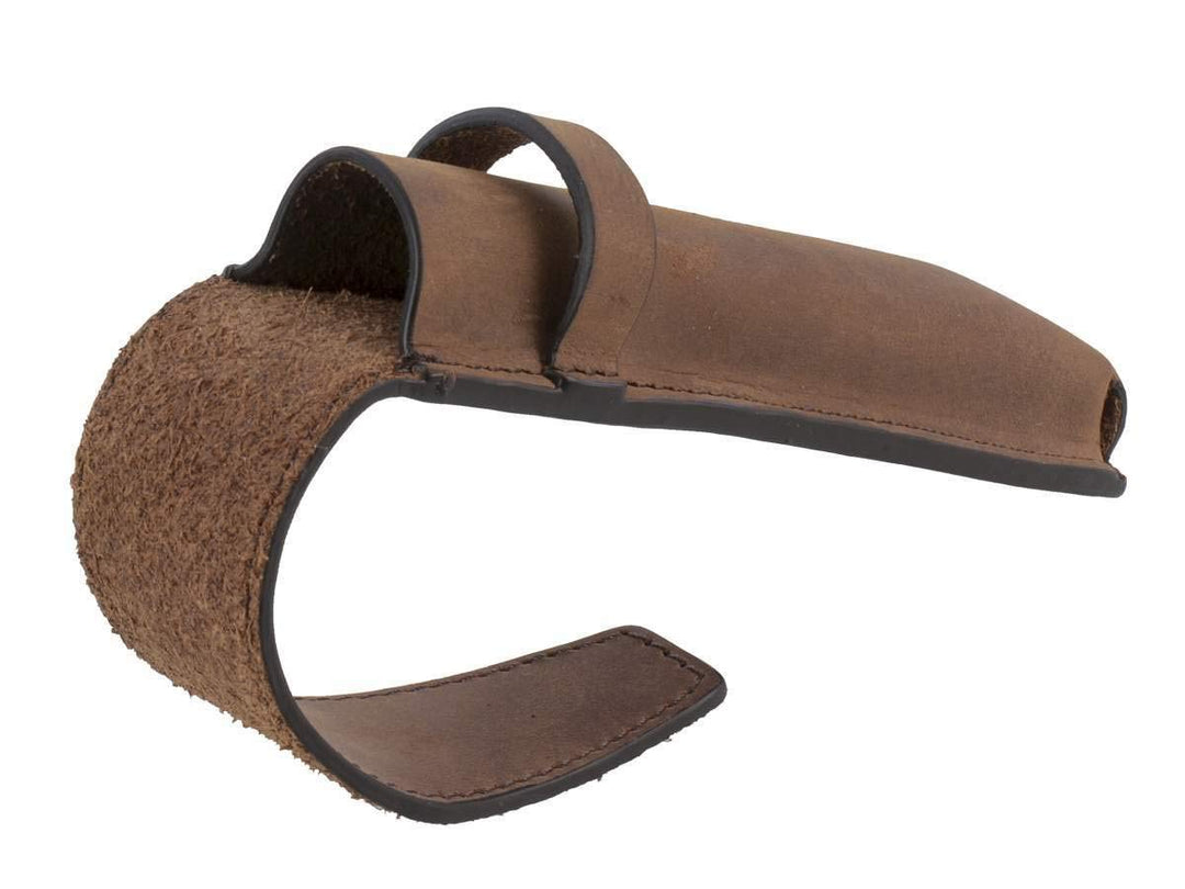Ruitertassen Stiftetui Stiftbox Leder für 2 Stifte mit Lasche ranger braun
