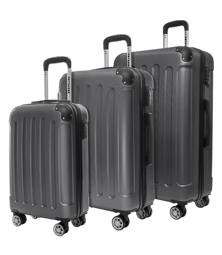 TRVLMORE Kofferset 3 Teilig Hartschale - Koffer & Trolleys Set - Reisekoffer Set 3 Teilig - Koffer S
