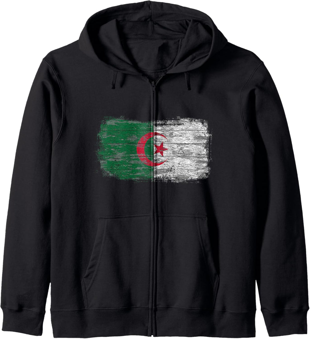 Algerische rustikale Nationalflagge Kapuzenjacke