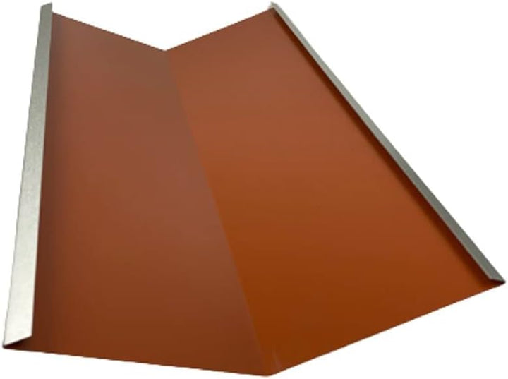 Kehlbleche 2 m lang Aluminium farbig 0,8 mm (mittel, Rot RAL 8004) mittel Rot Ral 8004, mittel Rot R
