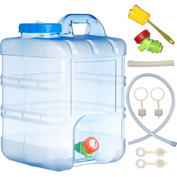 Sparkstarses Wasserbehälter mit Hahn, 5-22L Kunststoff Wasserkanister, Camping Wasserkanister, Wasse