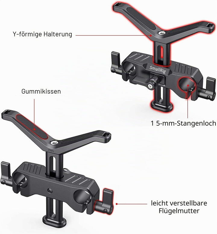 SMALLRIG 15mm LWS Linsenunterstützung für Langes Objektiv - BSL2681 53.5mm, 53.5mm