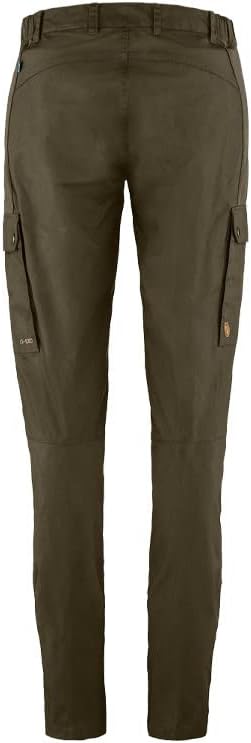 FJALLRAVEN Damen Stina Trousers W Hosen 38 Dunkles Olivgrün, 38 Dunkles Olivgrün
