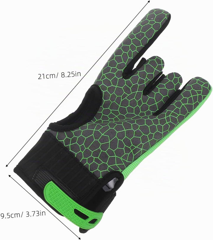 LIOOBO 1 Paar Bowlinghandschuhe mit Fingern Bowling-Stützhandschuh Männer Bowling-Handschuhe Billard