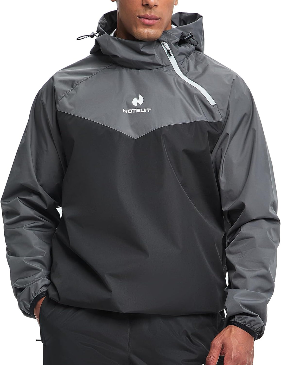 HOTSUIT Schwitzjacke/Schwitzanzug Herren Trainingsanzug Sportanzug Fitness Schwitzanzug Trainingshos