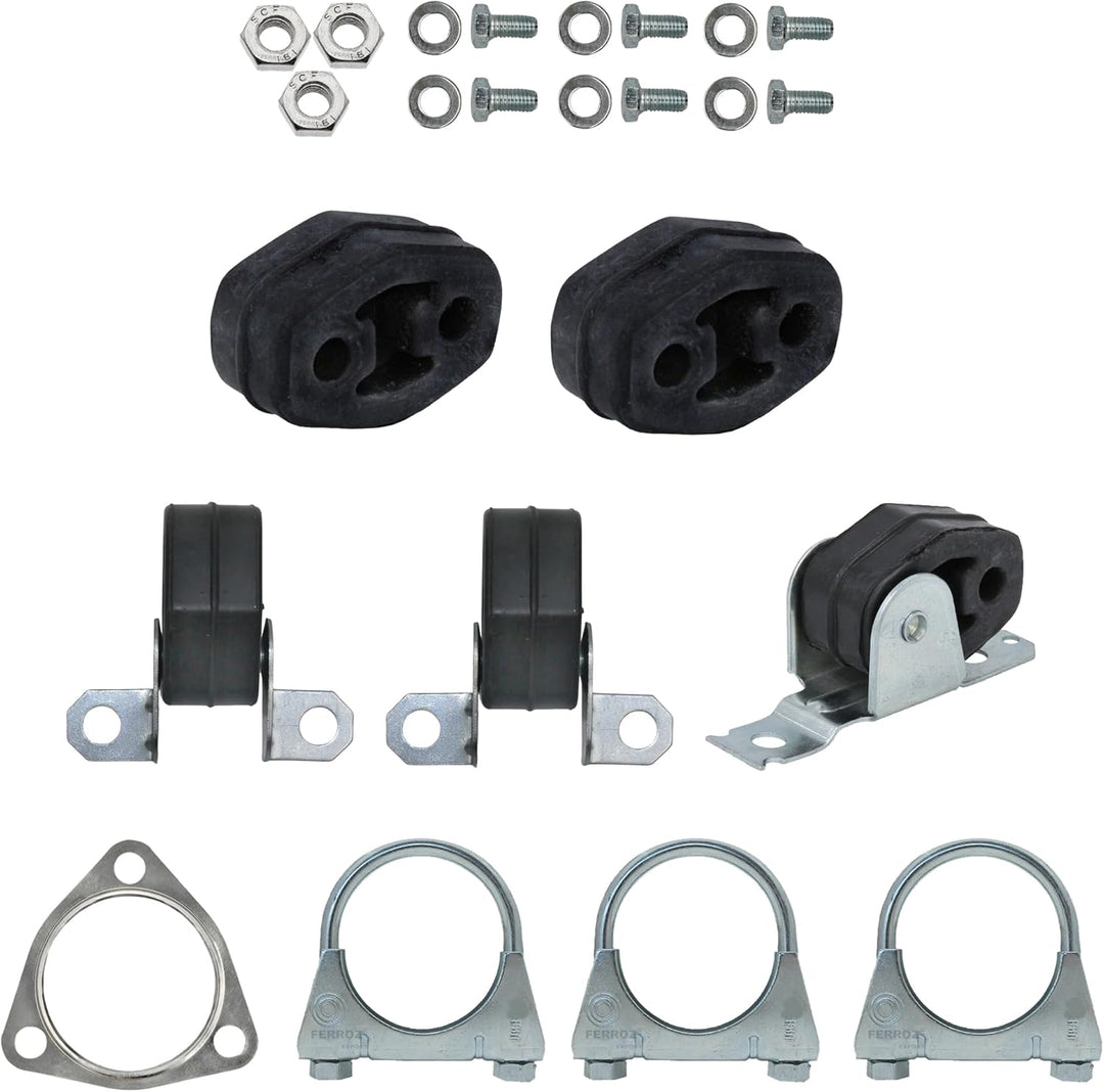 Ferroz Export Ersatz für Auspuffanlage ab Kat VW POLO 9N 1.2, Fabia, Ibiza 2001-2005 Auspuff Komplet
