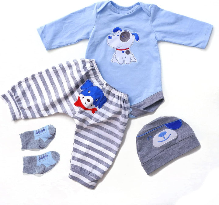 ZIYIUI 50-55cm/20-22in Simulation Baby puppenKleidung Set Cute Kleidung Set für Kinder Puppe(Baby Kl