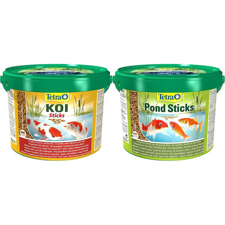 Tetra Pond Koi Sticks – Koifutter für farbenprächtige Fische und eine verbesserte Wasserqualität, 10