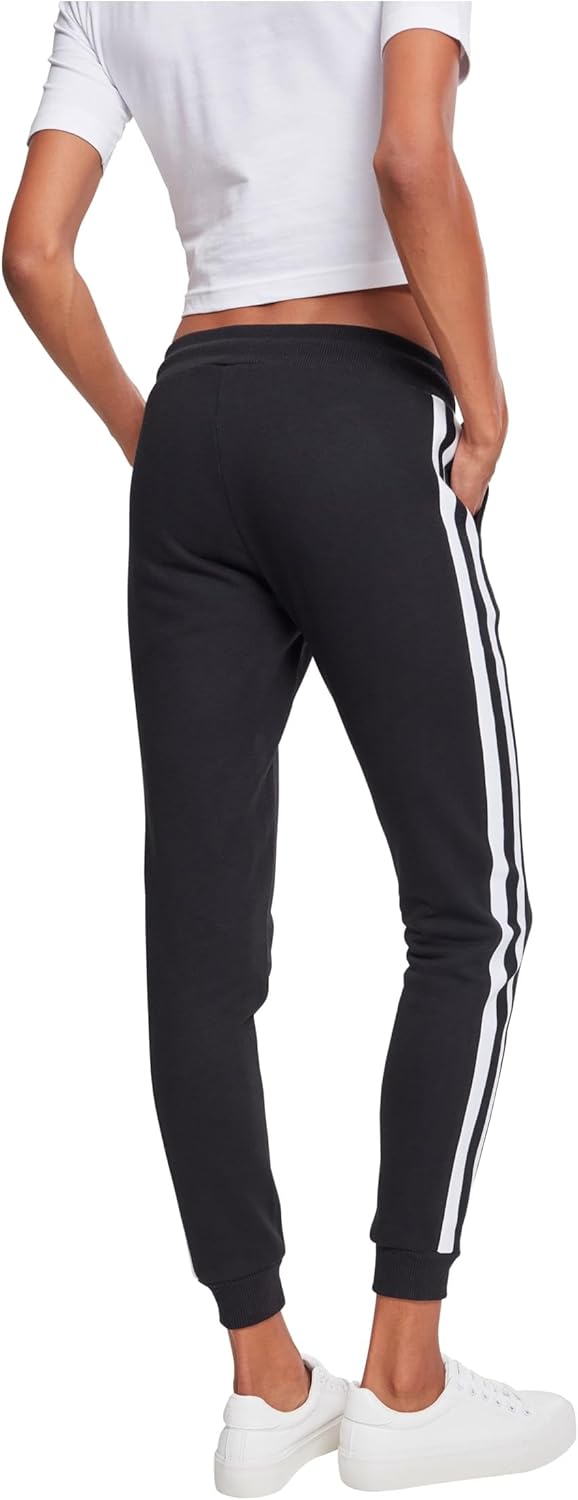 Urban Classics Damen Sporthose Ladies College Contrast Sweatpants Frauen Hose, Jogginghose mit Strei
