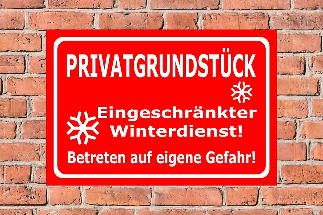 Melis Folienwerkstatt Schild Privat-grundstück - 60x40cm - 3mm Aluverbund – 20 VAR S00018-118-D 60x4